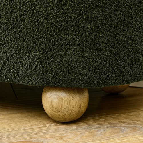 Storage Ottoman Bench, Upholstered End of Bed Ottoman Bench with Storage and Seating - Perfect for Bedroom, Living Room, and Entryway - Stylish Foot Rest and Storage Solution (Dark Blue)
