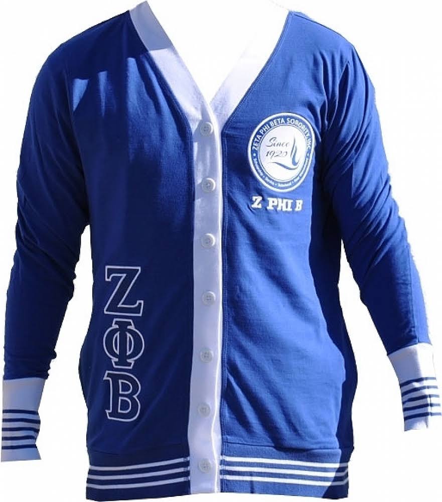 Zeta Phi Beta Divine 9 S6 Light Weight Ladies Cardigan [Royal Blue - S]