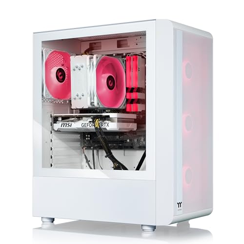 Thermaltake LCGS Quartz R66 Gaming Desktop (AMD Ryzen™ 5 5600, ToughRam DDR4 3600Mhz 16GB RGB Memory, AMD Radeon™ RX 6600, 1TB NVMe M.2, WiFi, Windows 11) S2QT-B550-R66-LCS