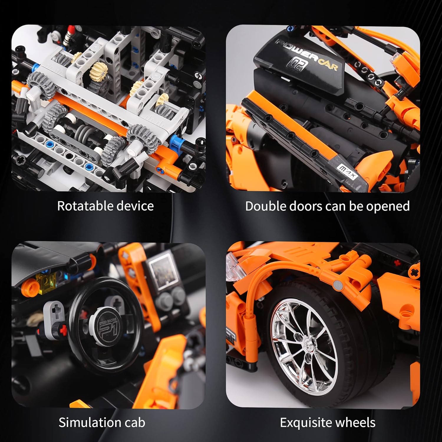 Mould King 13090 Sports Car Building Block Kits Model, MOC Building Blocks Set to Build , Gift for Kids Age 8+/Adult Collections Enthusiasts(3228 Pieces, Static Version)