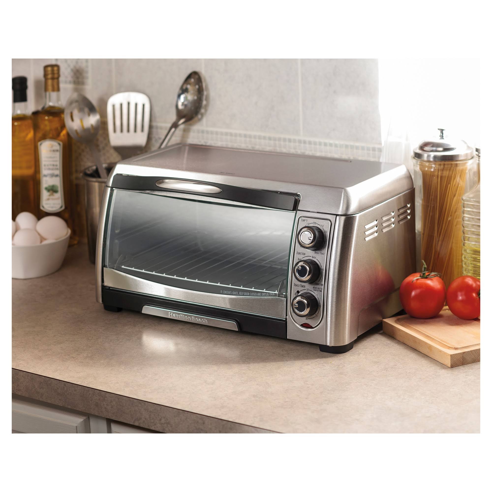 Hamilton Beach 6-Slice Convection Toaster Oven Stainless Steel