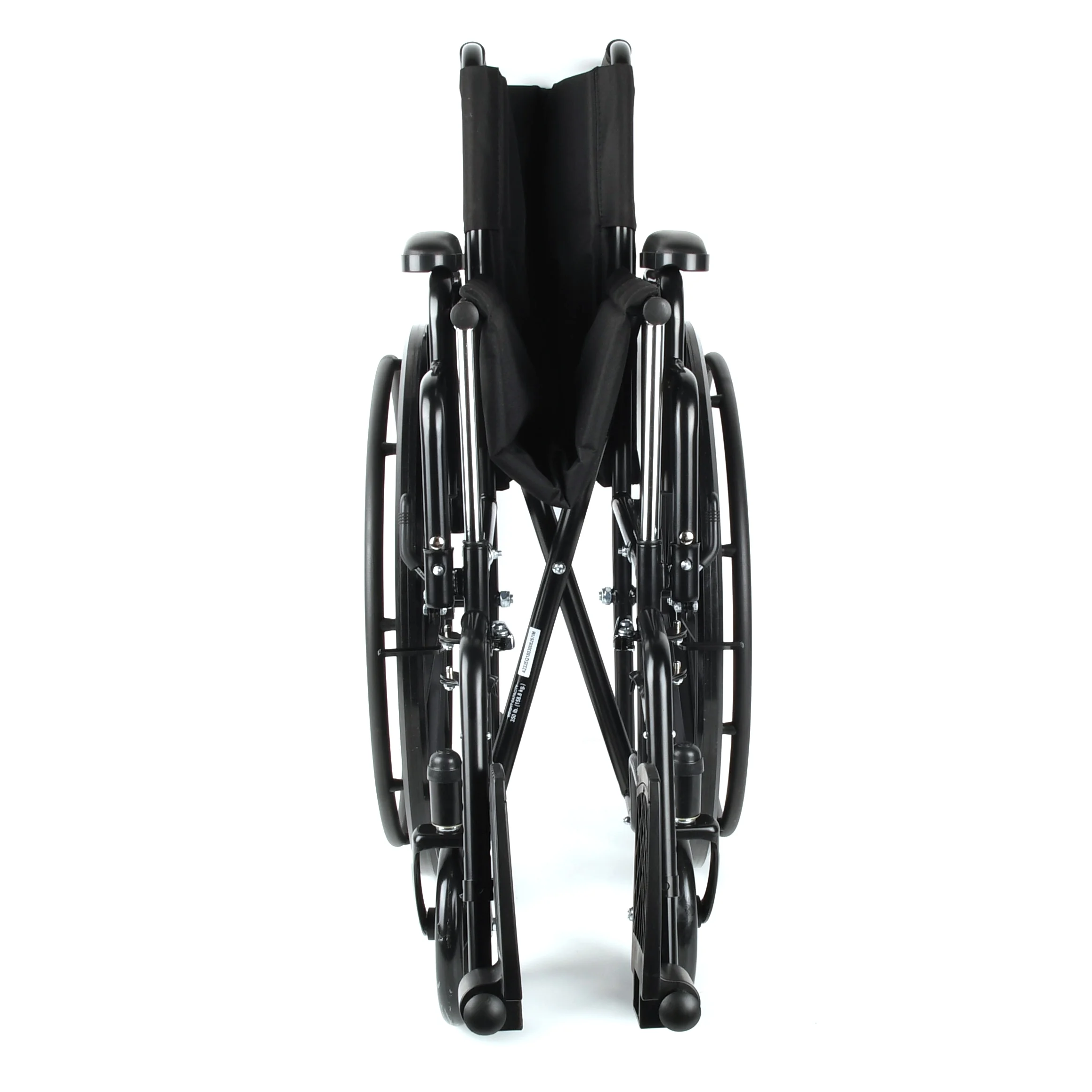 Equate Lightweight Foldable Steel Wheelchair with 18" Seat and Swing-Away Footrests, 350 lb Capacity