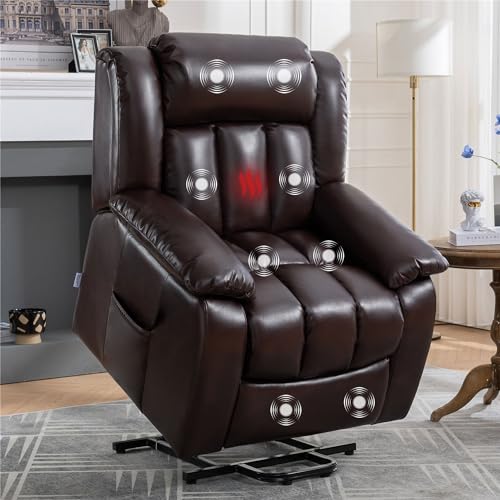Lift Recliner Chair,Electric Power Recliner with 8-Point Massage and Heating System,Easy Assembly,Tool-Free Setup,Zero-Gravity Comfort,for Elderly, Home Theater,with 360 lbs Support (Beige)