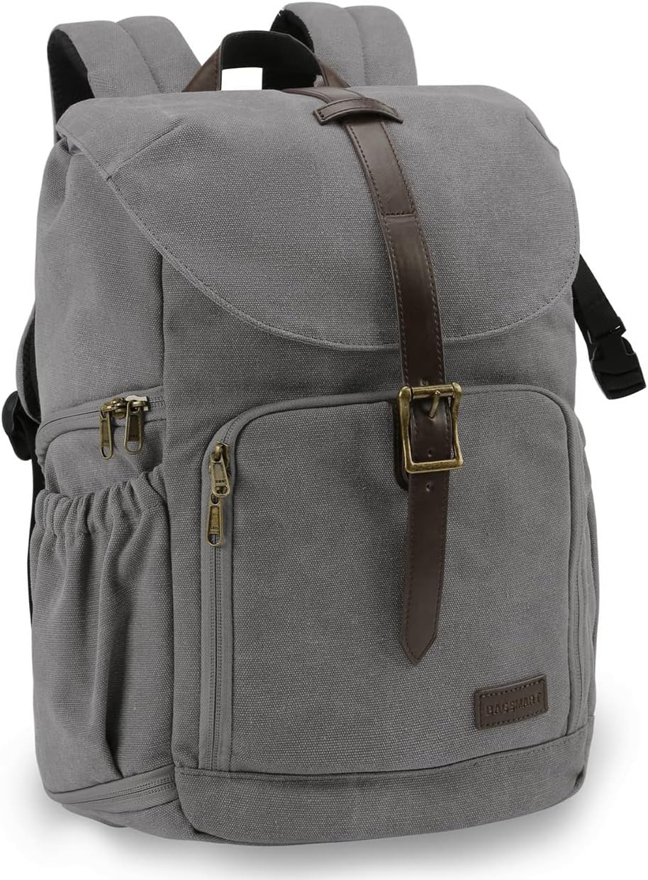 Camera Backpack, BAGSMAR DSLR Camera Bag Backpack, Anti-Theft and Waterproof Camera Backpack for Photographers, Fit up to 15 Laptop with Rain Cover, Pink
