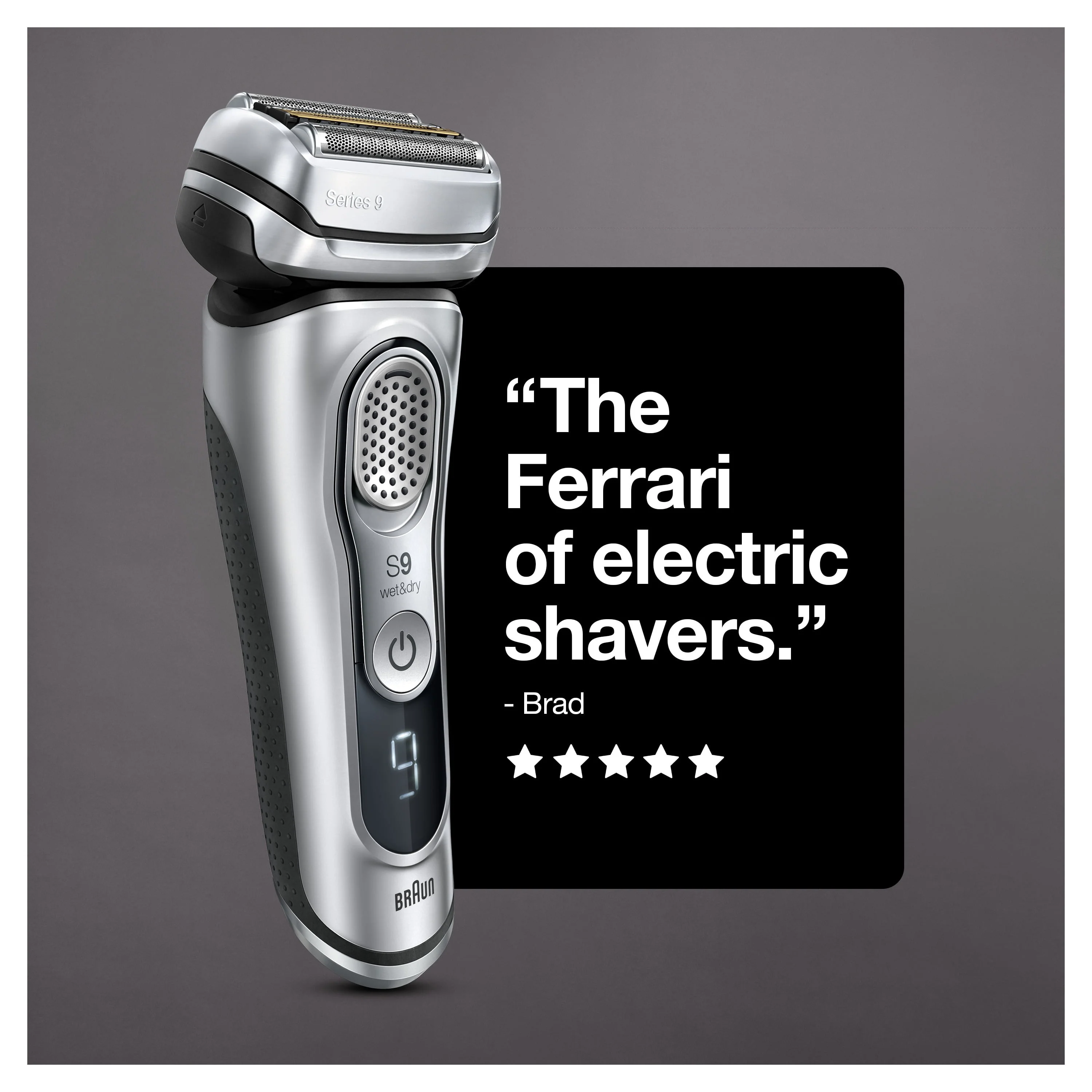 Braun Series 9 9370cc Rechargeable Wet Dry Men's Electric Shaver with Clean Station
