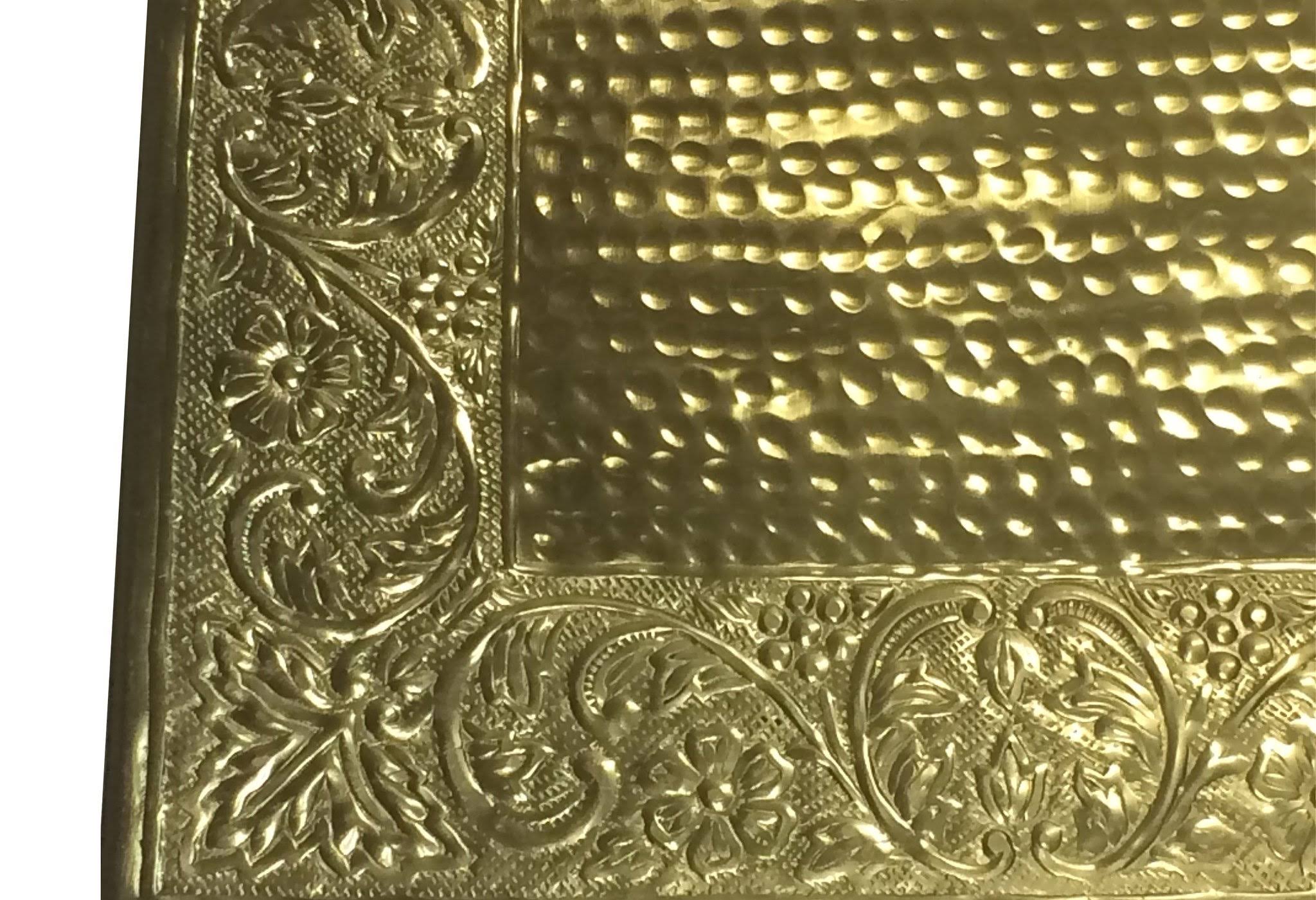 GiftBay Gold Wedding Cake Stand Square 18x22 Aluminum Metal