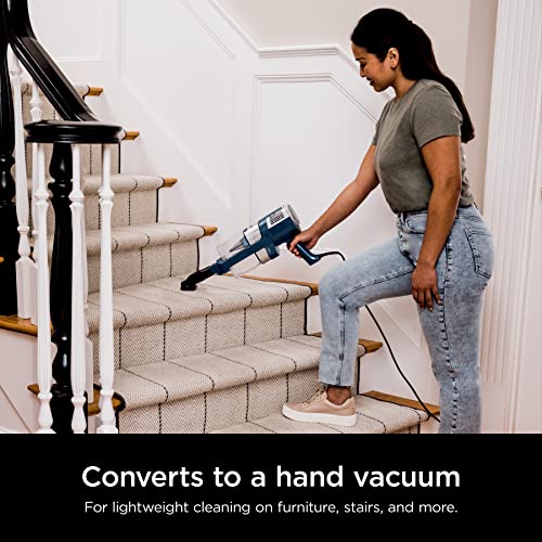 Shark HV322 Rocket Deluxe Pro Corded Stick Vacuum with LED Headlights, XL Dust Cup, Lightweight, Perfect for Pet Hair Pickup, Converts to a Hand Vacuum, with Pet Attachments, Bordeaux/Silver