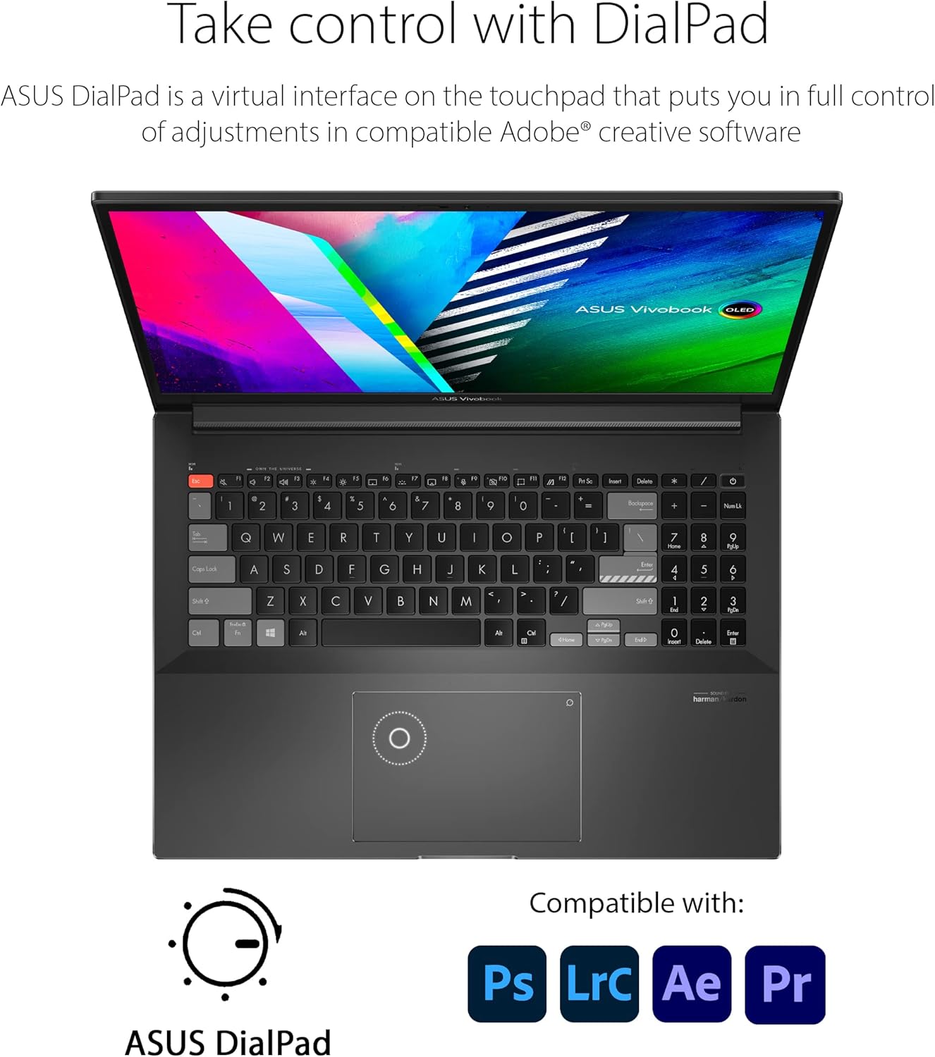 ASUS VivoBook Pro 16X OLED Slim Laptop, 16" 4K 16:10 Display, AMD Ryzen 9 6900H CPU, NVIDIA GeForce RTX 3050 Ti, 32GB RAM, 1TB SSD, Windows 11 Home, 0°Black, M7600RE-XB99,Gray