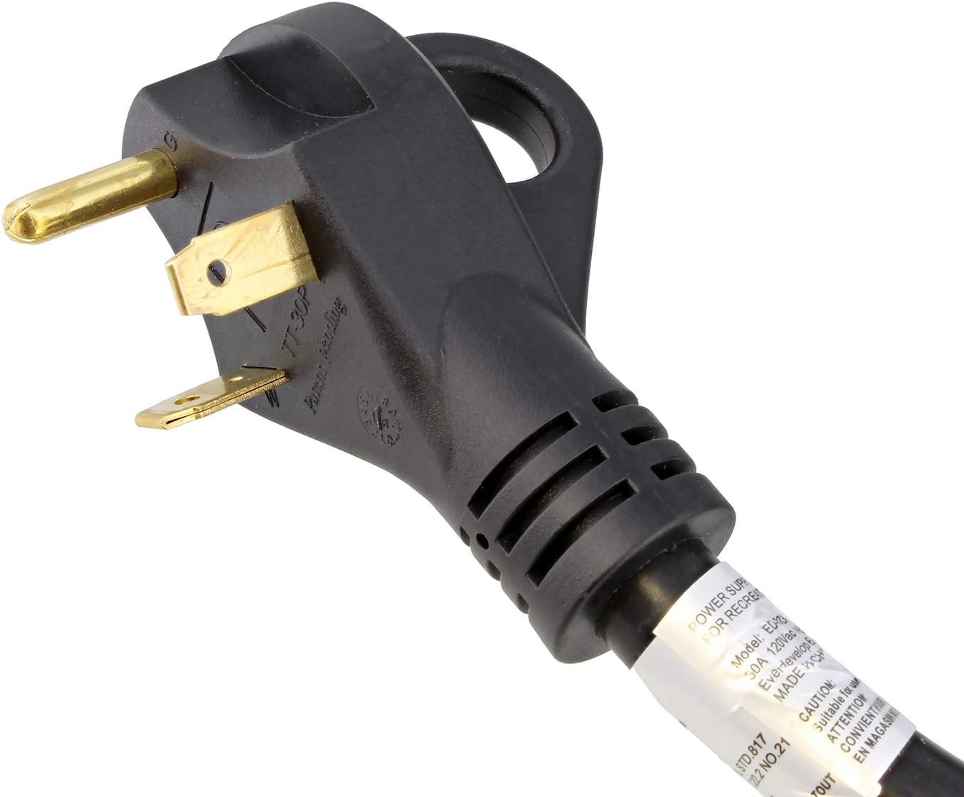Dumble 30 AMP RV Power Cord with Grip Handle & Indicator Light – 25ft Long 30A Power Cable Camper Power Extension