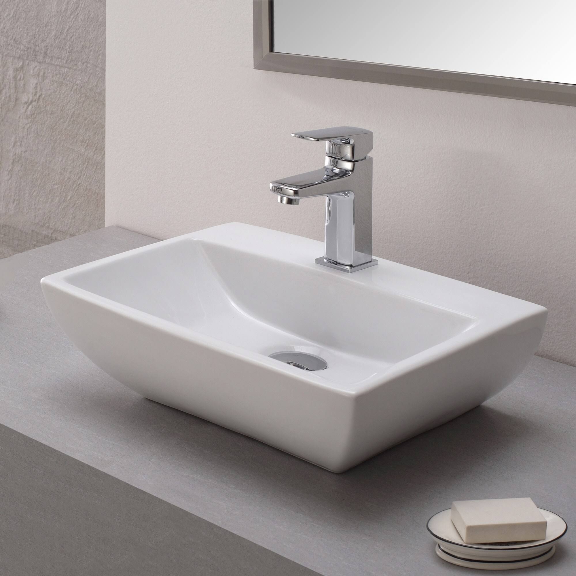 Kraus Virtus Single Hole Bathroom Faucet - Brushed Nickel KEF-15501BN