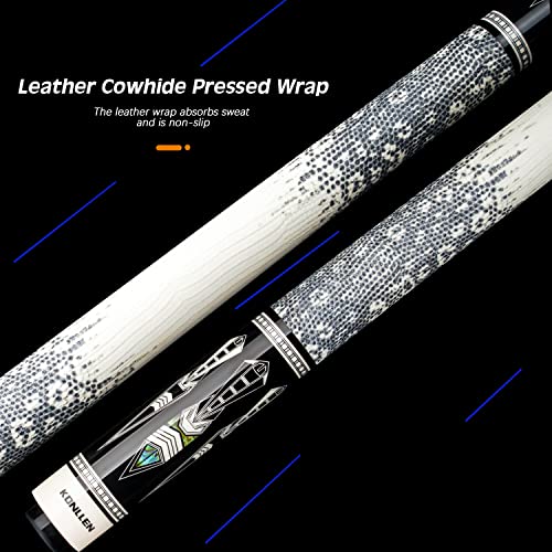 KONLLEN Pool Cue Stick Pro Taper Canadian Maple Billiard Pool Sticks for Adults with Low Deflection Shaft (10.5mm/11.5mm/12.5mm Tip) Professional Billiard Cue Set with Extension and Cue Case