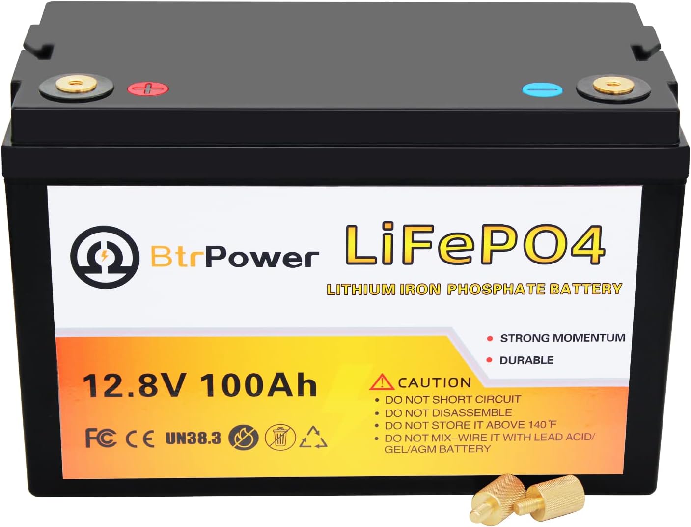 12V Lithium Battery-200Ah LiFePO4 Deep Cycle Battery,Built-in 200A BMS,4000+ Cycles,Perfect for RV, Home Storage,Marine,Solar Power System and Outdoor Camping (12V 200Ah（200Amp）)