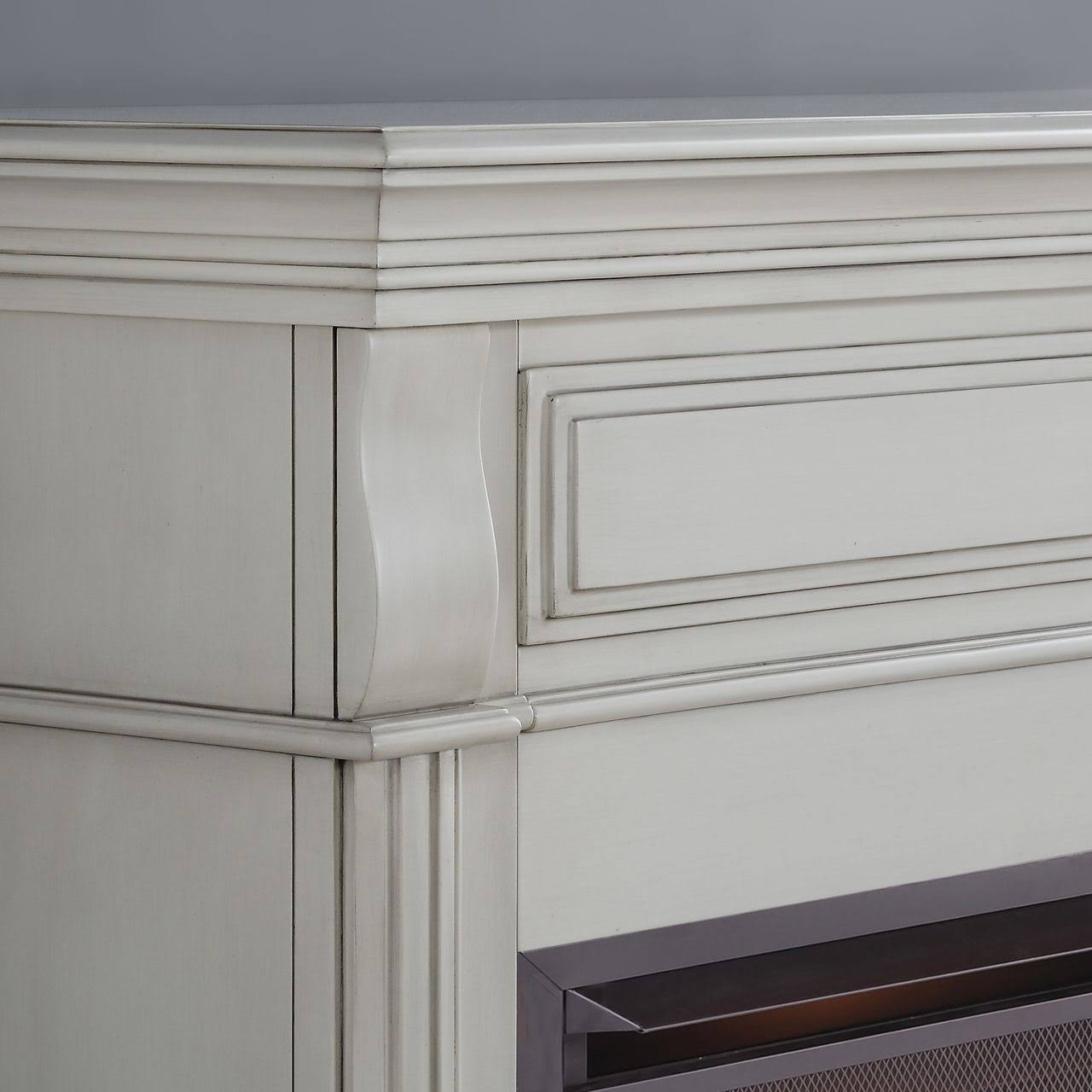 Duluth Forge Dual Fuel Ventless Gas Fireplace - 26,000 BTU, Remote Control, Antique White Finish