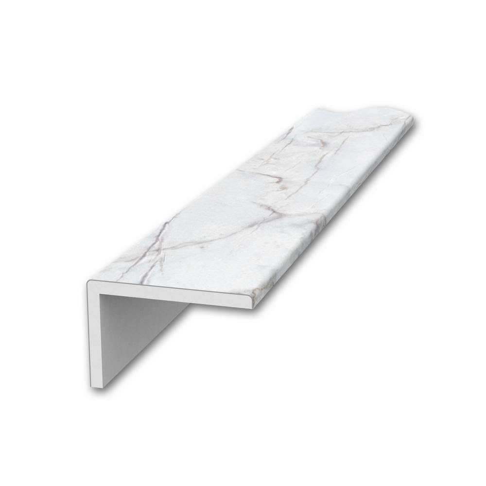FlexStone 3 in. x 96 in. Remodel Trim with 2 in. Lip in Calypso