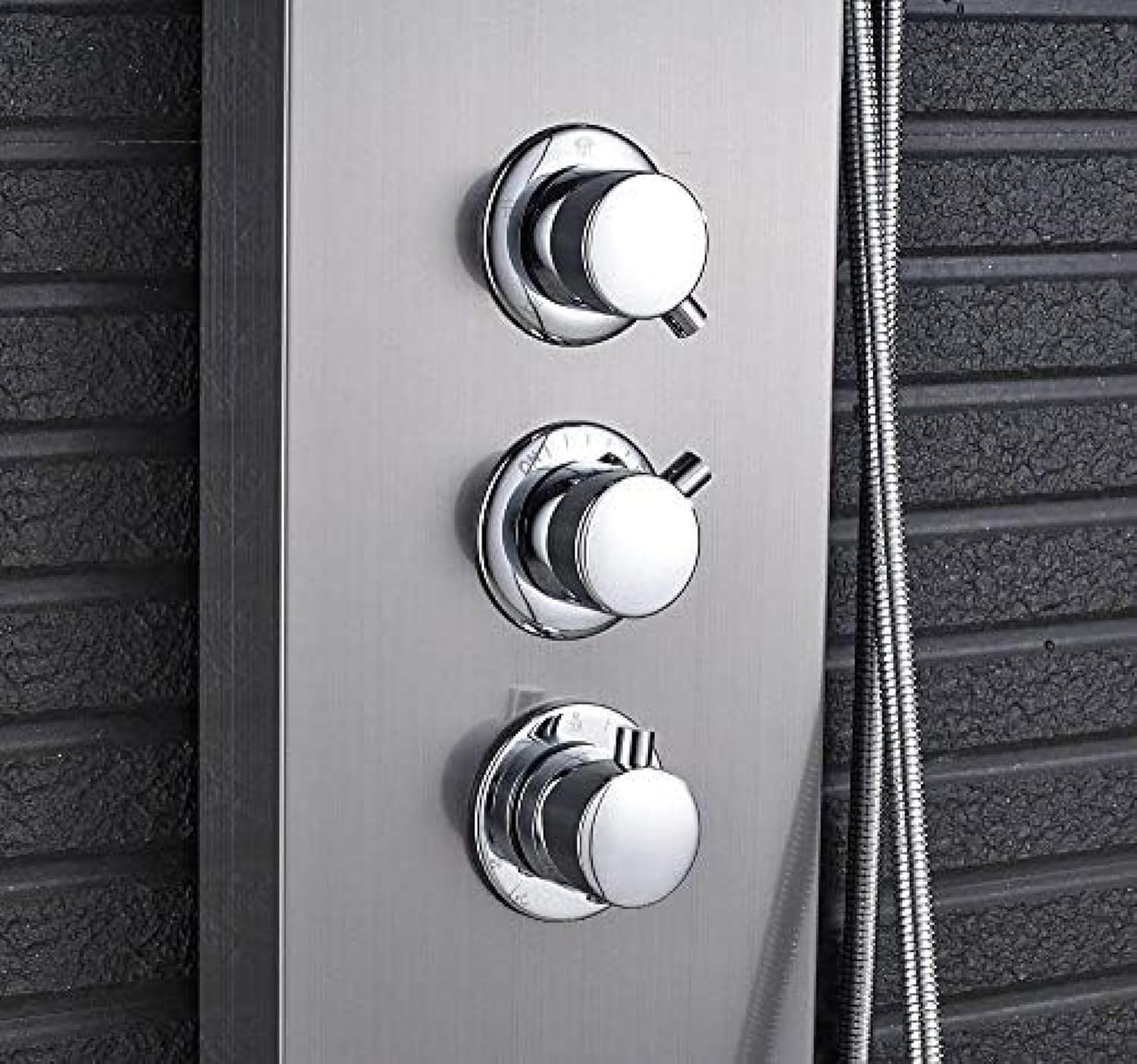 Shower System, Thermostatic Shower Set Rainfall Waterfall Shower Panel/Column Massage Jets Mixer Hand Shower Faucet Tower Shower Tub Spout