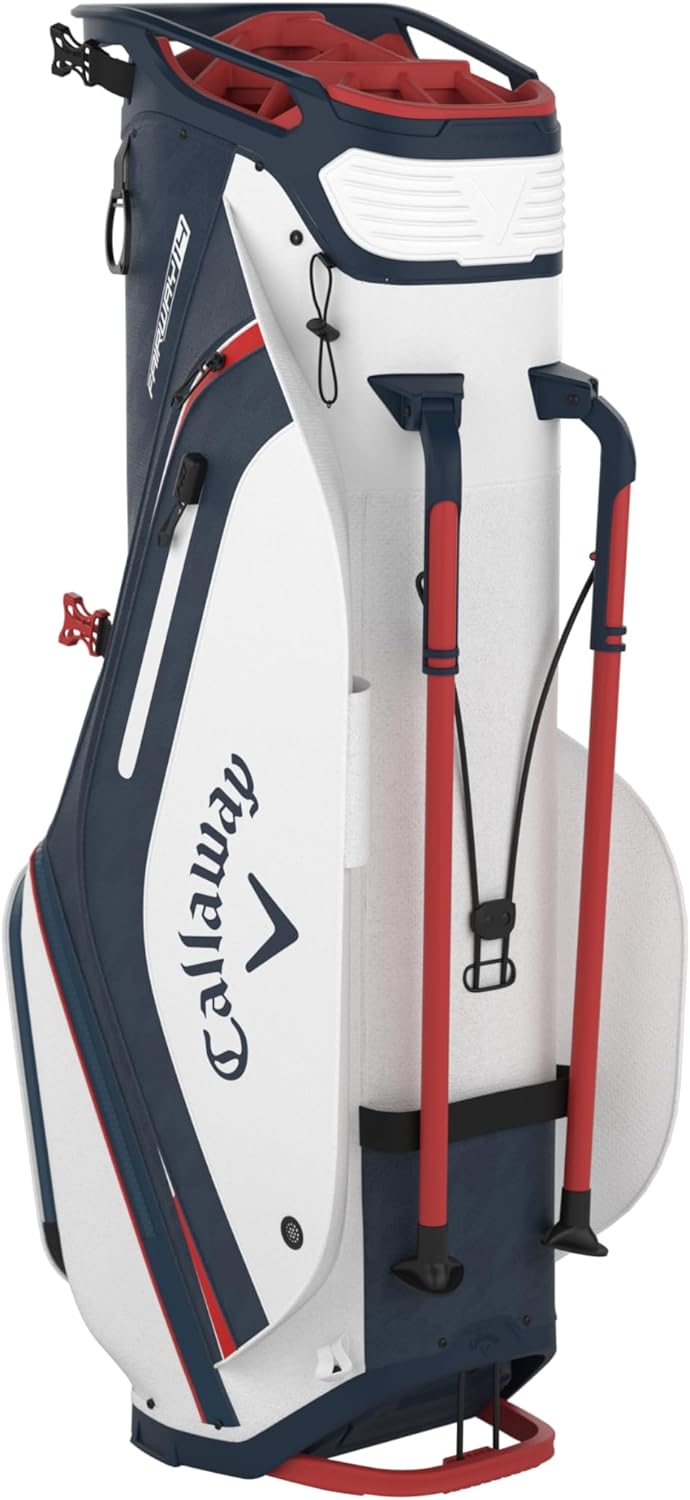 Callaway Golf Fairway 14 Stand Bag (Navy Hounds/White/Red)