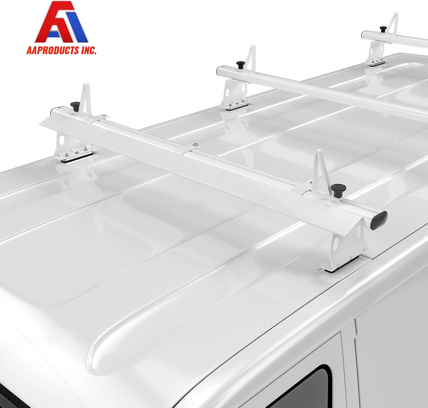 AA-Racks Aluminum 69" Ladder Rack Wind Deflector,Van Rack Accessory for Model AX302 Series White