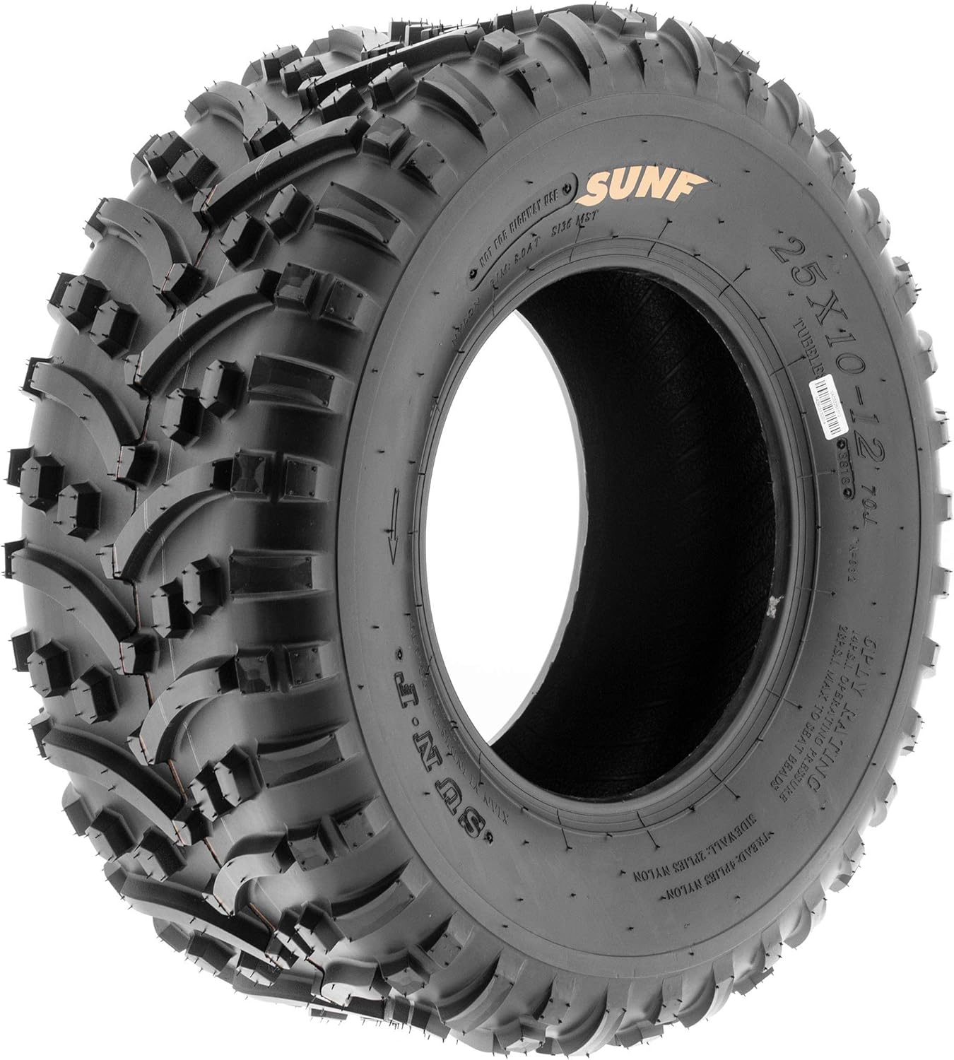 SunF 22x11-8 ATV UTV Tire 22x11x8 Knobby Tubeless PR A032 - PAIR of 2