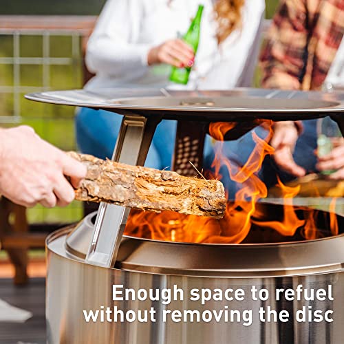 Solo Stove Bonfire 25 Inch Heat Deflector - Enhance Warmth and Comfort for Your Fire Pit - Durable 304 Stainless Steel - Maximizes Heat Radius - Long-Lasting Camping Essentials, 7 lbs