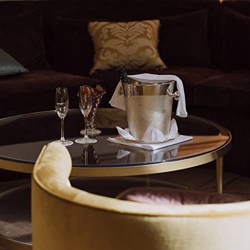 39" Inch Round Glass Table Top 1/2" Thick Tempered Beveled Edge by Fab Glass and Mirror