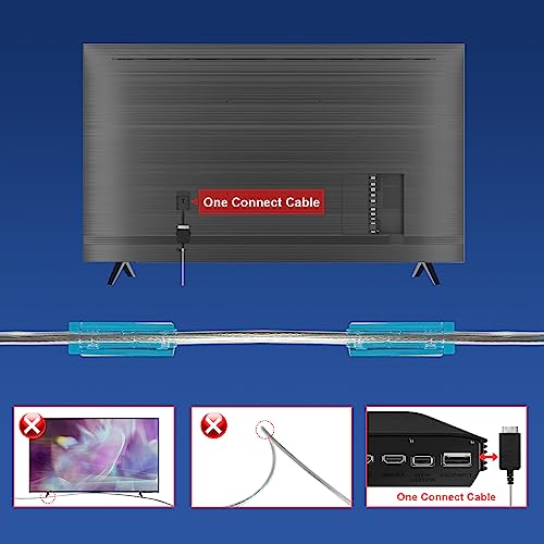 49.2ft/15m One Invisible Connection Optical Cable (Newest Model) VG-SOCR15/ZA for Samsung TV QN43-85 inches LS03CA LS03BA LS03AA QLED 4K The Frame TVs