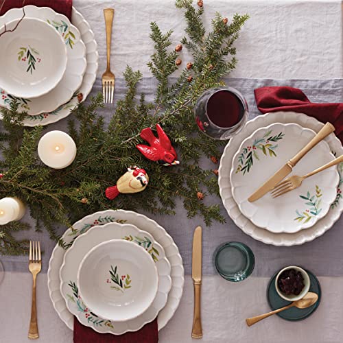 Lenox 894463 French Perle Berry 12-Piece Dinnweware Set, White, 17.64