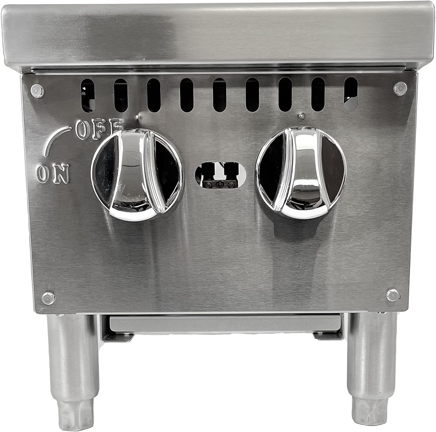 FSE 12-Inch Commercial Heavy Duty Countertop Gas Hotplate/Range with Two Burners, 50,000 BTU (CULCTH12NG)
