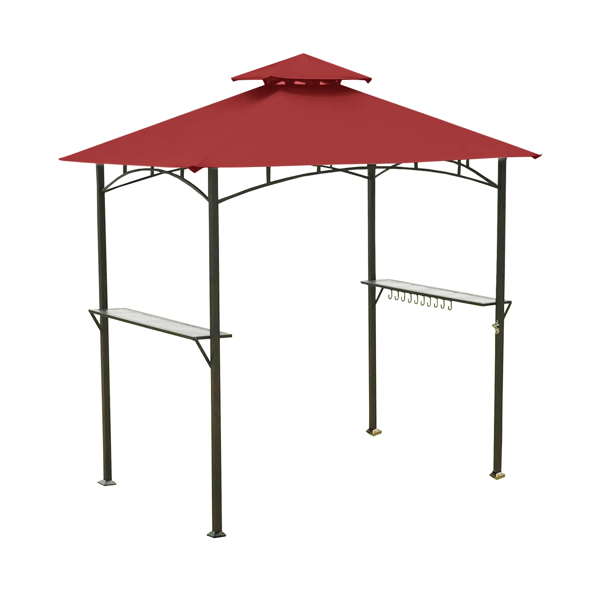 Garden Winds Replacement Canopy Top Cover for the Grill Shelter Gazebo - Cinnabar