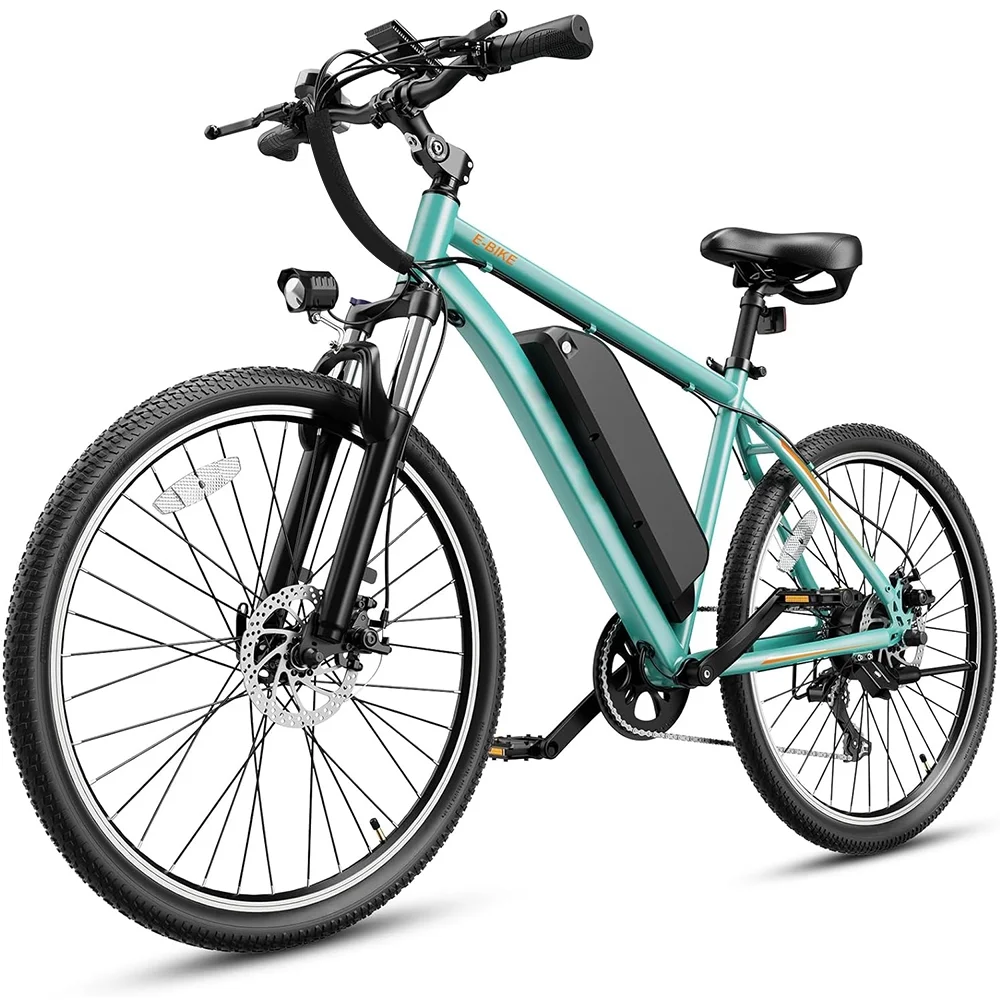 Yoloway EB5 PLUS Electric Bike for Adults, 500W Brushless Motor Ebike with 480Wh Removable Battery, 27.5" Electric Mountain Bike with Front Fork Suspension, 7-Speed