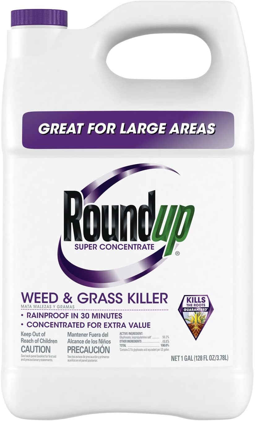 Roundup Super Concentrate Weed & Grass Killer - Includes Easy Measure Cap, 35.2 oz. Pack of 2