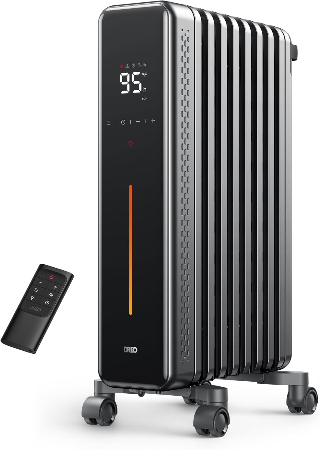 Dreo 1500W Oil Filled Radiator Heater & 1500W 120° Oscillating Wall Mount Electric Space Heater Bundle