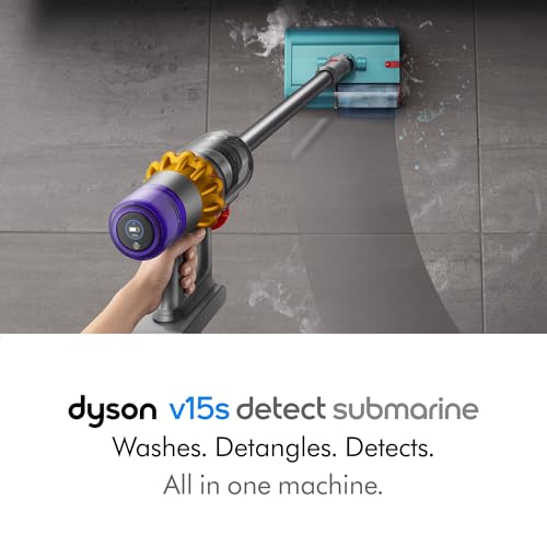 Dyson V15 Detect Plus Cordless Vacuum, Yellow/Nickel
