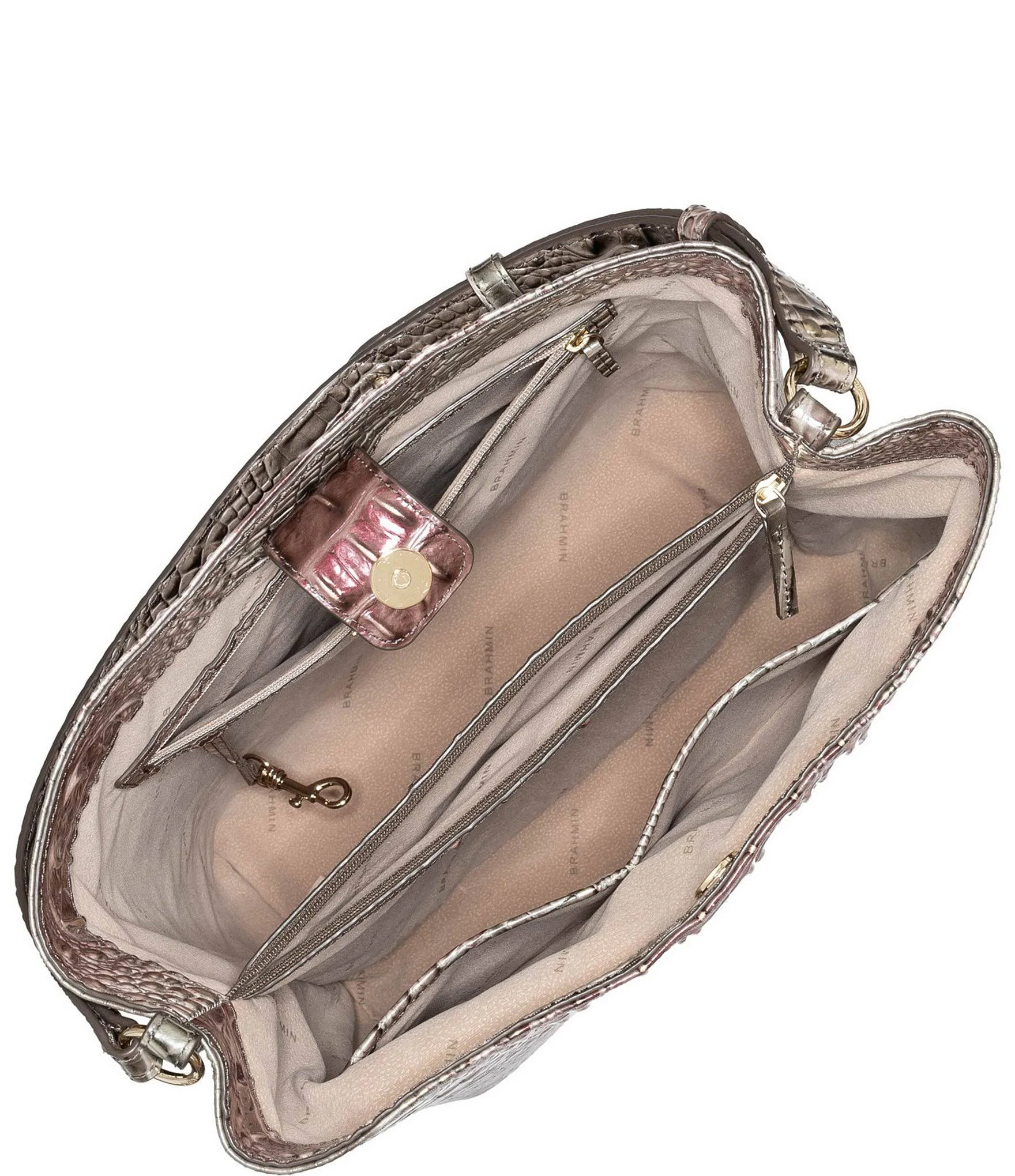 Brahmin Melbourne Collection Large Amelia Bucket Bag - Garnet