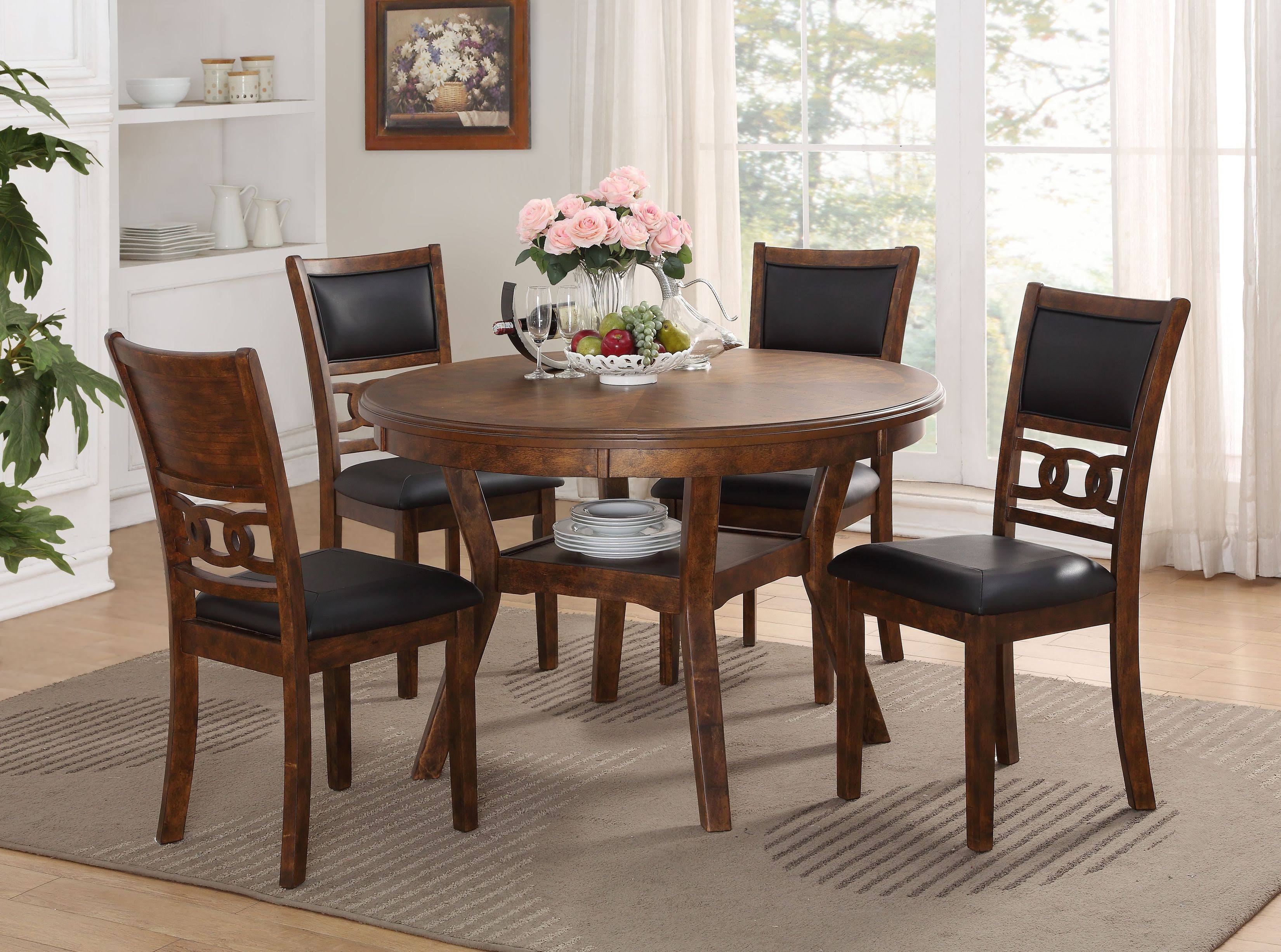 GIA Brown 42x22 Counter Drop Leaf Table w/2 Chairs from New Classic