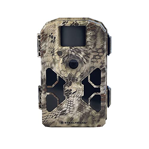 Stealth Cam 2022 G42NG 32MP Trail Camera (4-Pack) with Tree Mounts, No-Glow Flash, 100-Ft. IR Range, Kryptek Camo Bundle with Holder, 32GB Card, and Card Reader (13 Items)