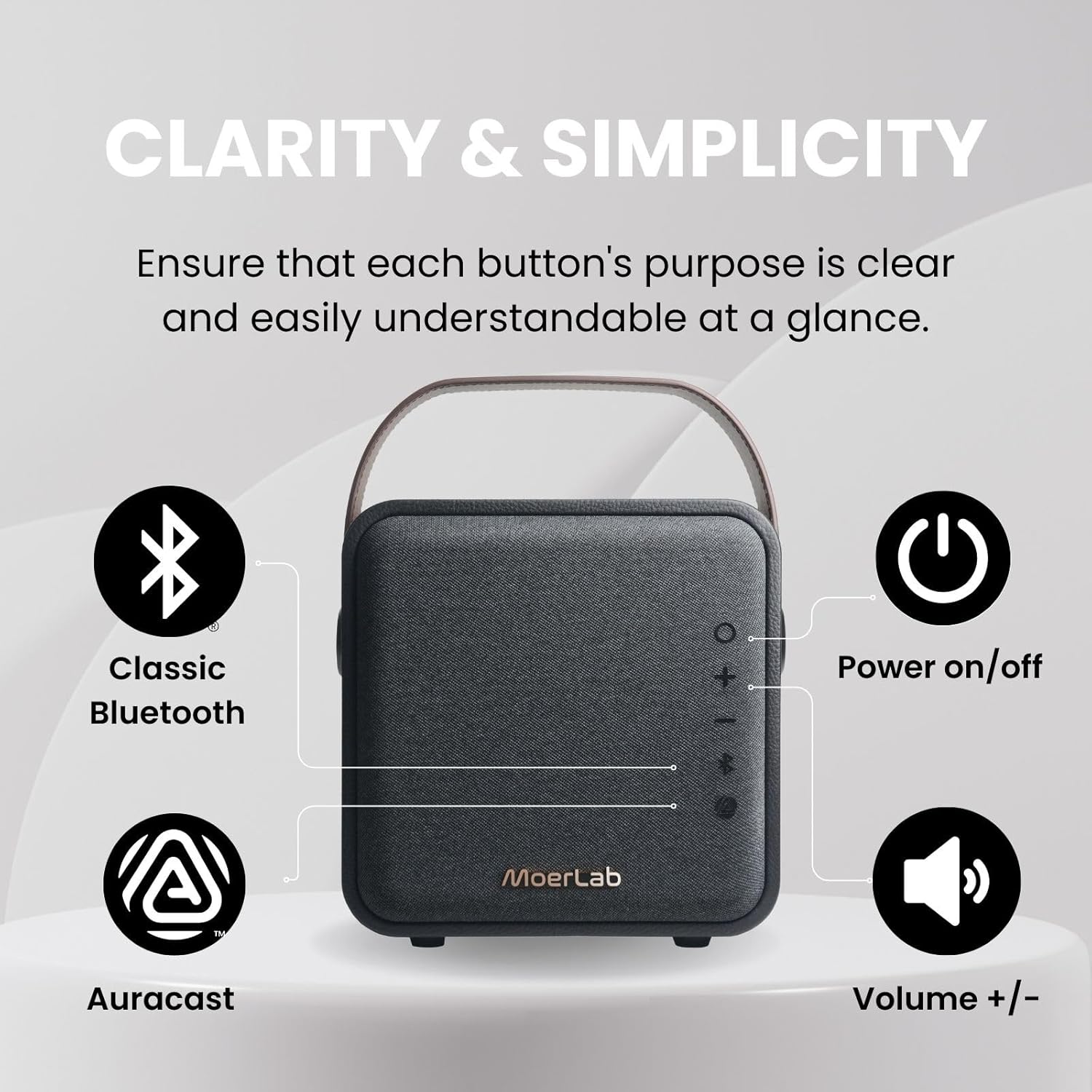 Overture Auracast Portable Bluetooth Speaker with 80W Stereo Sound, Deep Bass, 20H Playtime, 66ft Bluetooth Range, Bluetooth 5.3 TWS Pairing Portable Wireless Speaker for Outdoor, Home, Party
