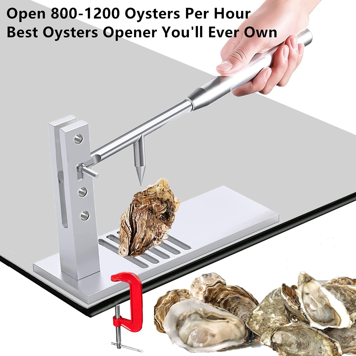 Oyster Shucker Machine Stainless Steel Oyster Shucker Tool Set Oyster Clam Shucking Kit Oyster Clam Opener Machine Oyster Sheller Practical Tool For Hotel Buffets And Homes And Gift Oyster Opener