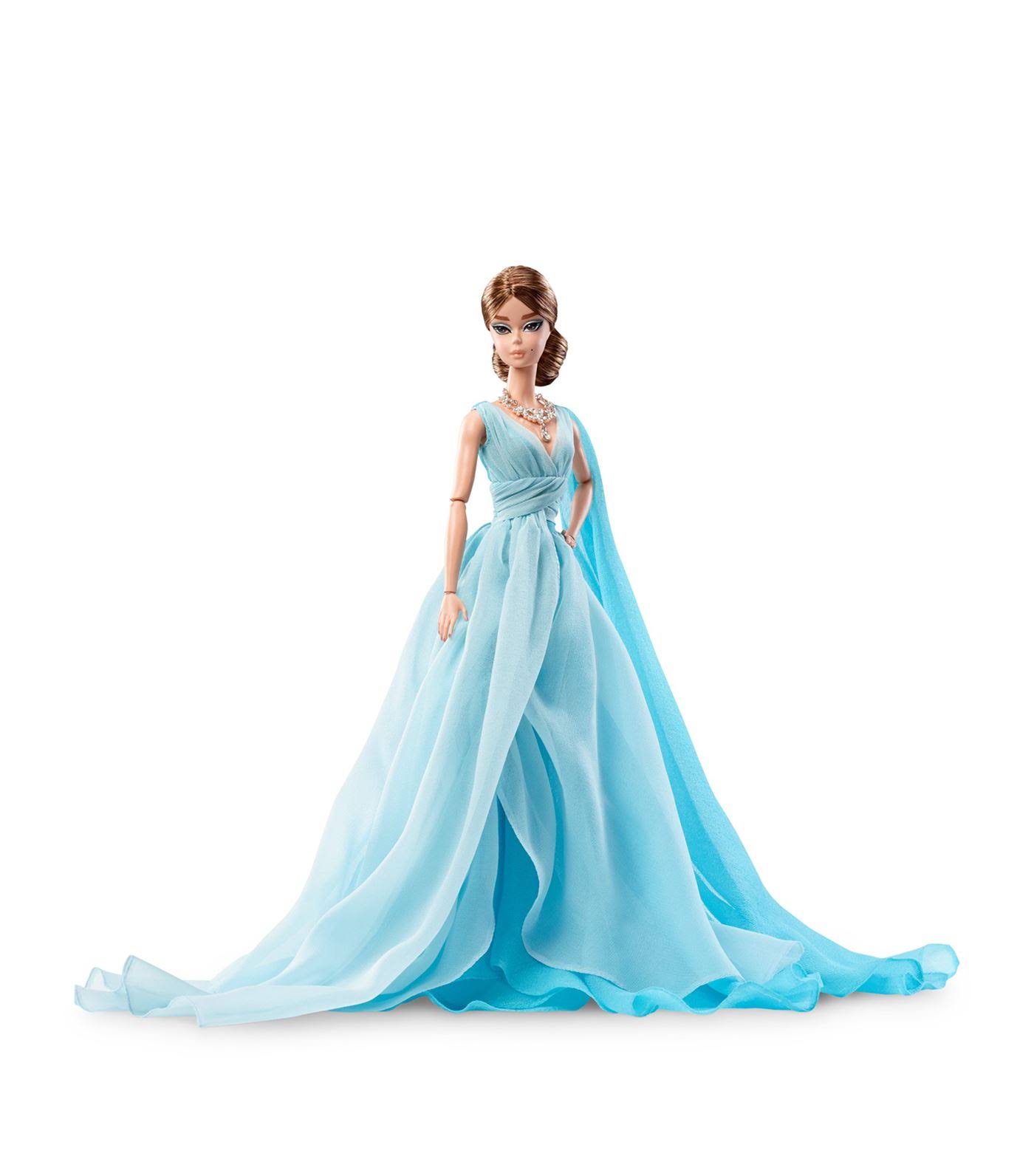 Barbie Fashion Model Collection - Blue Chiffon Ball Gown Doll