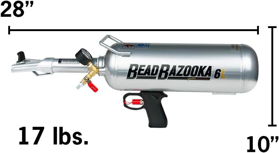 Gaither Handheld Bead Bazooka - Professional Automotive Tools, Bead Seater Blaster Tool with Rapid Air Release, Tire Inflator for Passenger and Commercial Vehicles, 6 Liter