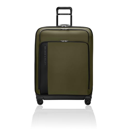 Briggs & Riley Domestic 22" Carry On Expandable Spinner - Luggage for Travel, Suitcases with Wheels, Softside Rolling Bag for Men & Women, Self-Repairing Zipper - ZDX Collection, Black