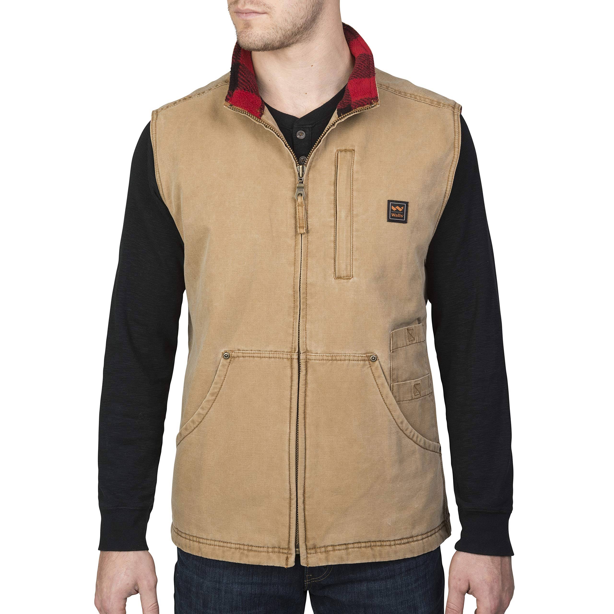 Walls Men&s Pecos Duck Vest - Vintage Pecan