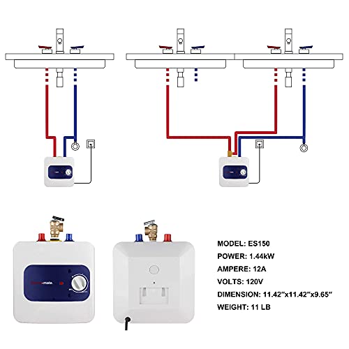 thermomate mini water heater for Point of Use On Demand Instant Hot Water Heater for Sink Wall Mounted