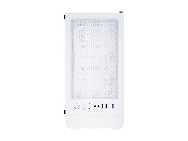 Montech X1 White - Compact ATX Mid Tower Case - High Airflow, Front Mesh VENTILATION, Tempered Glass Side PANEL, Pre-Installed 4