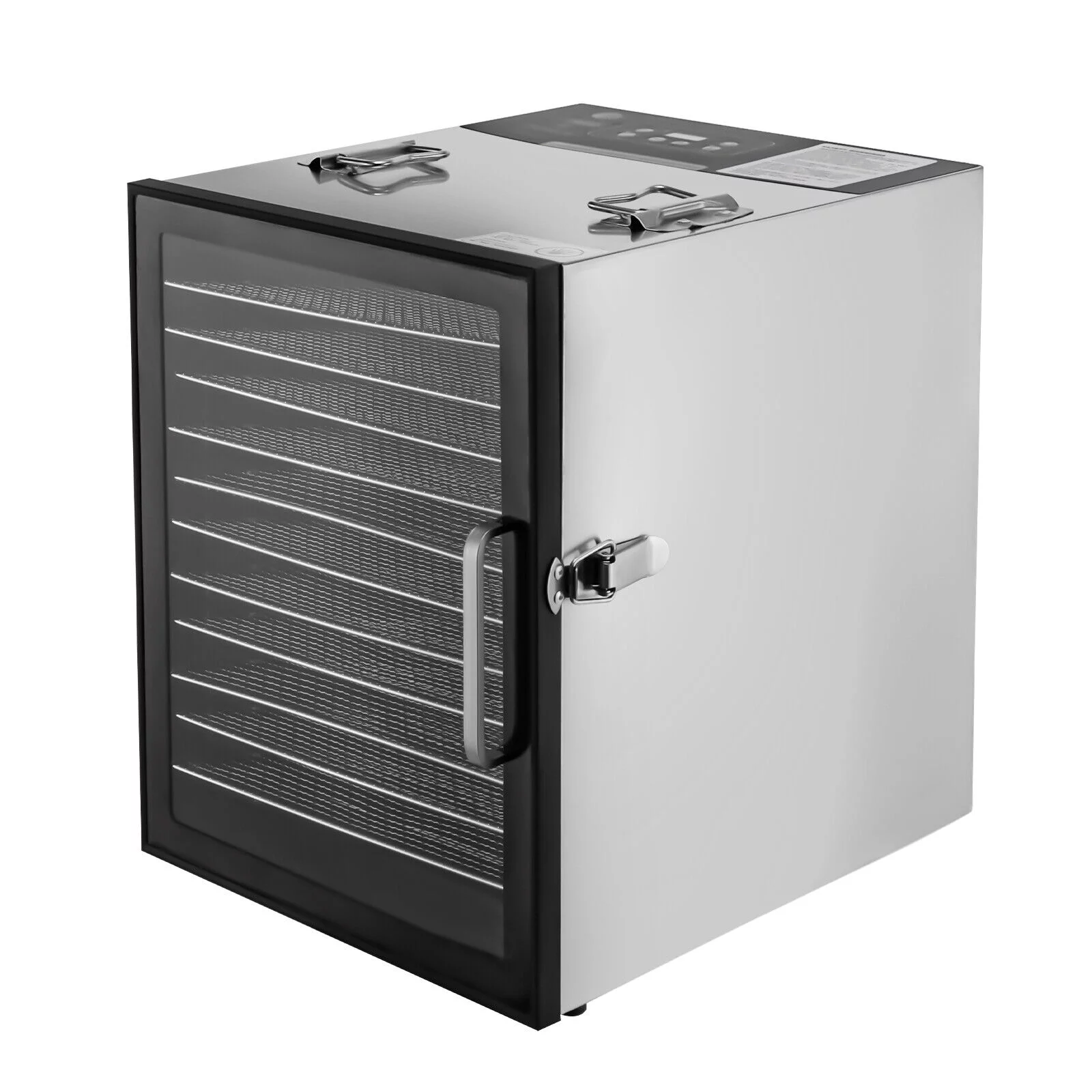 12-Tray Food Dehydrator Stainless Steel Meat Fruit/Vegetable Jerky Dryer Machine