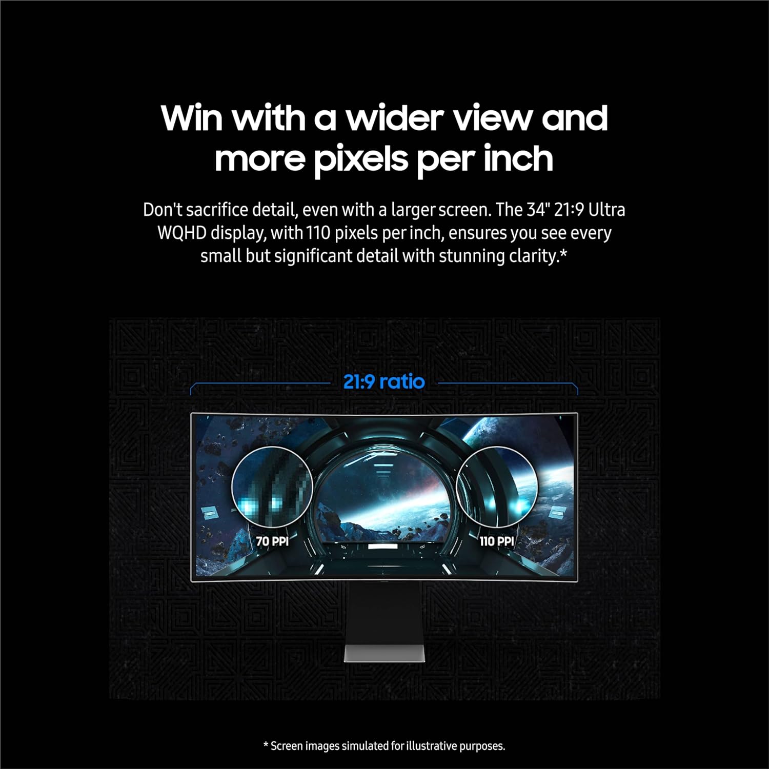 SAMSUNG 34" Odyssey G85SD Series QD-OLED Ultra WQHD Curved Gaming Monitor, 175Hz, 0.03ms, DisplayHDR True Black 400, AMD FreeSync Premium Pro, Advanced Game Streaming, LS34DG856SNXZA, 2024
