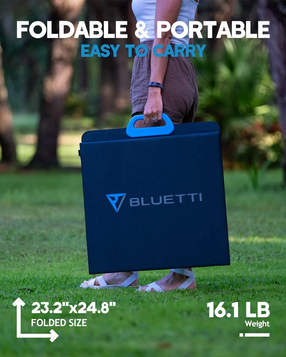 Bluetti Portable Solar Generator With 3 PV200 200W Solar Panels Included, AC200MAX 2048Wh Power Station, LiFePO4 Battery Pack Expandable to 8192Wh for Home Use,Trip,Emergency
