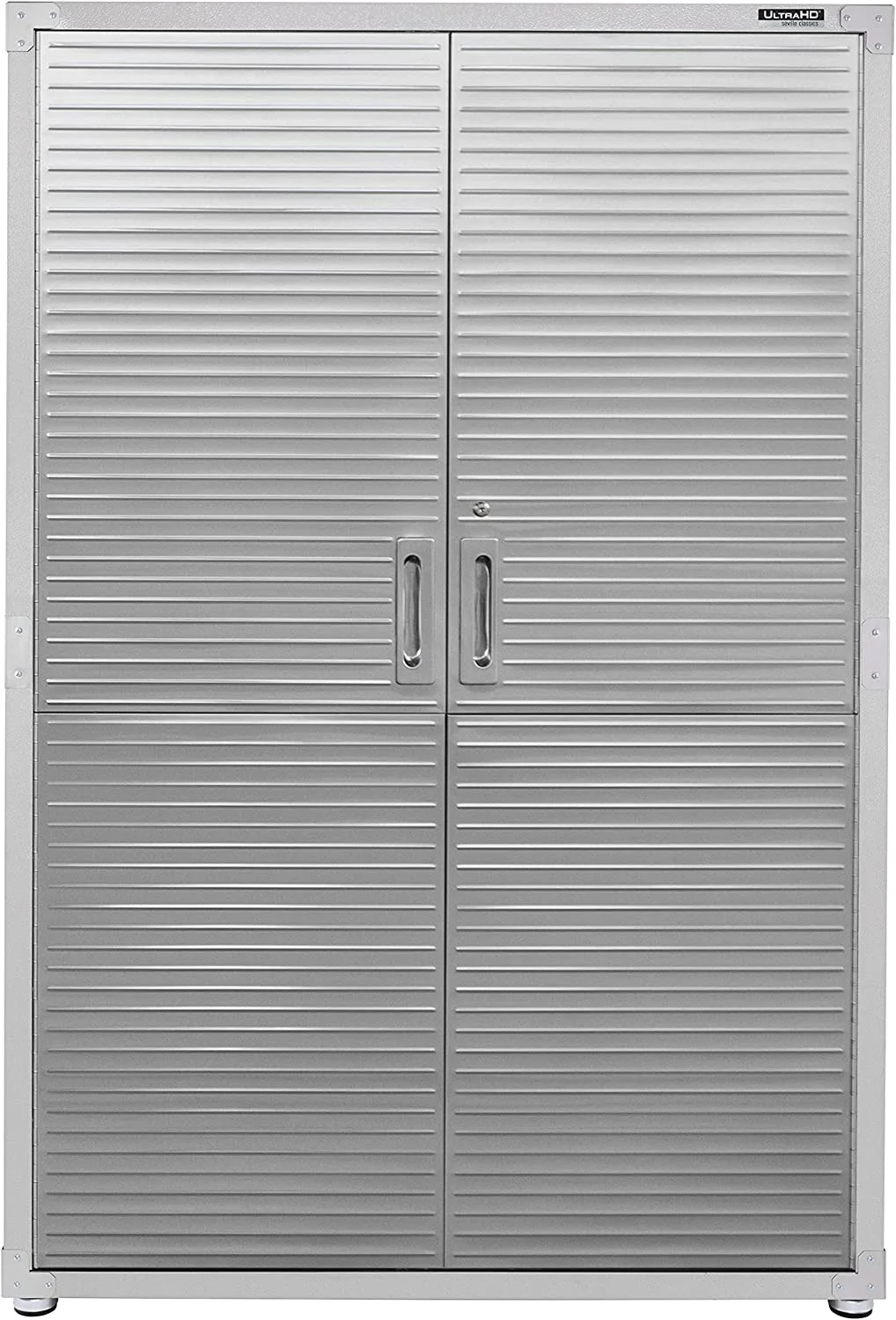 Seville Classics UltraHD Mega Steel Storage Cabinet, 48" W x 24" D x 72" H, Granite