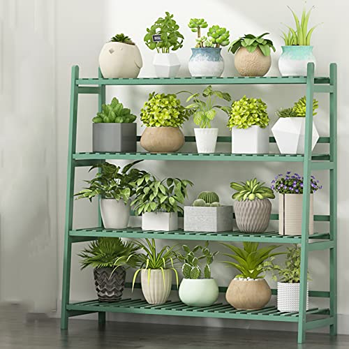 4-Tier Wooden Indoor Flower Plant Stand, Garden Balcony Decoration Stand, Multi-Layer Storage Rack, Flower Pot Holder (100cm)