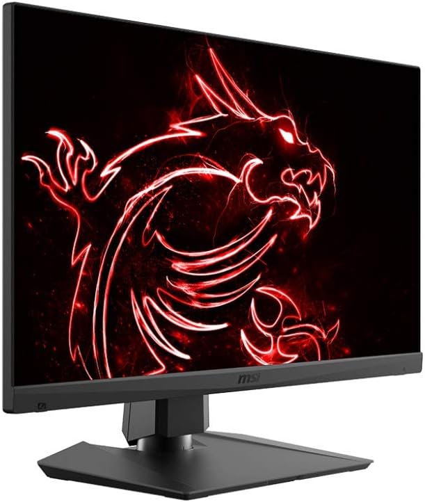MSI Full HD Gaming RGB Non-Glare Super Narrow Bezel 1ms 1920 x 1080 144Hz Refresh Rate Adjustable Height Arm FreeSync 27” IPS Gaming Monitor (Optix MAG274R), black