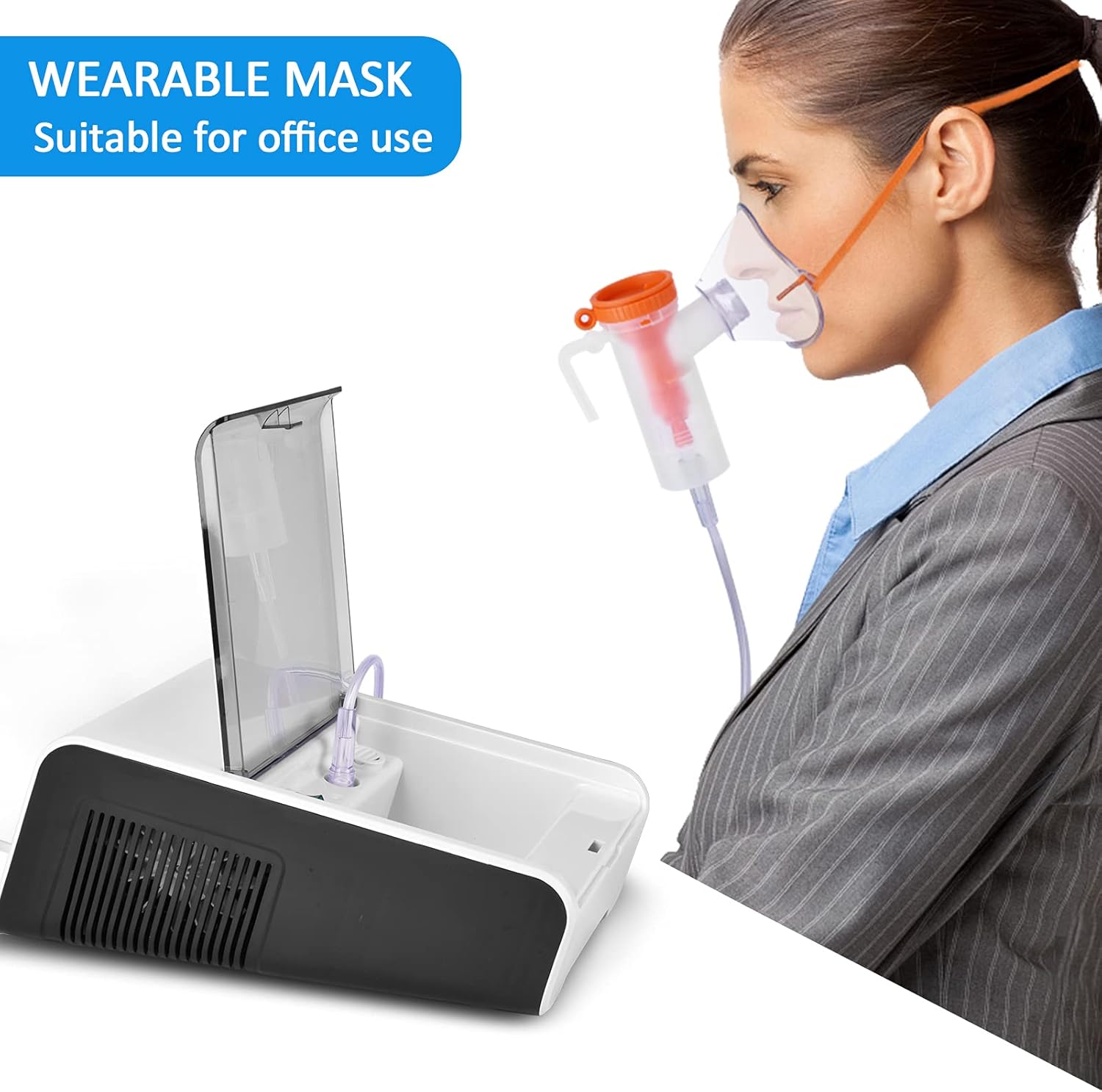 Home Portable Nebulizer - Handheld Compressor Jet Nebulizer Machine - Personal Inhalers for Breathing Problems - Cool Mist System for Kids Adults Home Daily Use
